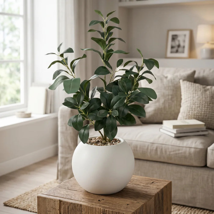 Planta Artificial Ficus Decorativa Maceta Decoracion Hogar