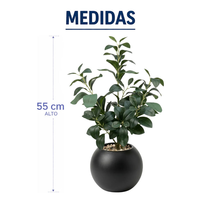 Planta Artificial Ficus Decorativa Maceta Decoracion Hogar