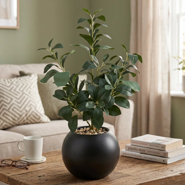 Planta Artificial Ficus Decorativa Maceta Decoracion Hogar
