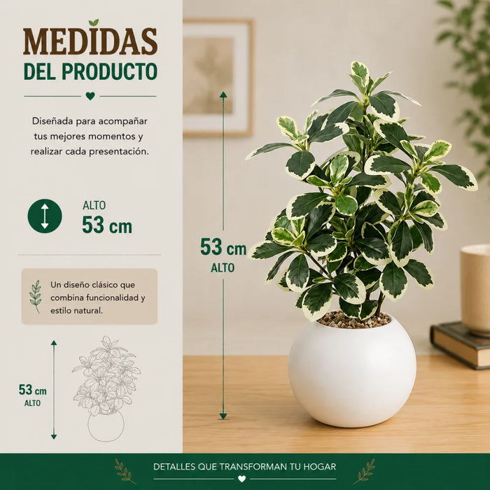 Planta Artificial Ficus Decorativa Maceta Decoracion Hogar