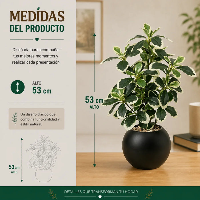Planta Artificial Ficus Decorativa Maceta Decoracion Hogar