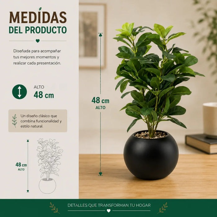 Planta Artificial Ficus Decorativa Maceta Decoracion Hogar