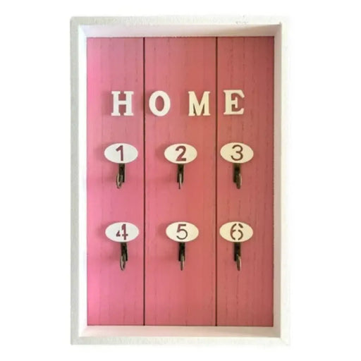 Porta Llave De Madera Cuadro Colgador Decorativo Para Llaves - Fliperex