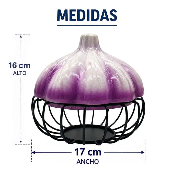 Porta Ajos Decorativo Caja Para Ajos Organizador Cocina