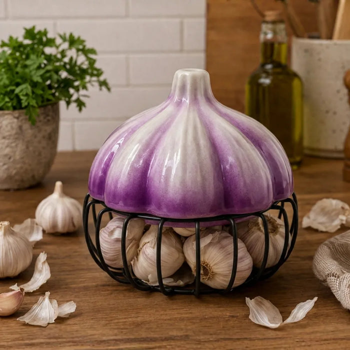 Porta Ajos Decorativo Caja Para Ajos Organizador Cocina