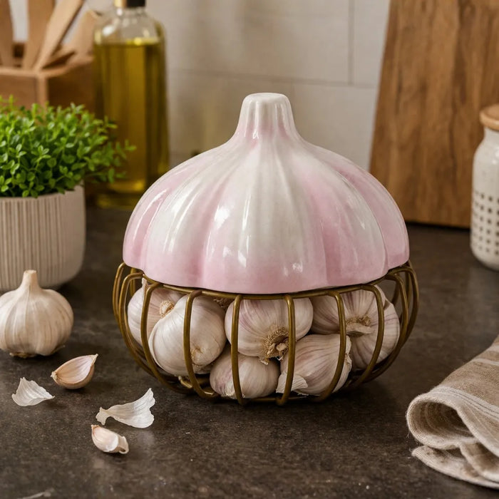 Porta Ajos Decorativo Caja Para Ajos Organizador Cocina