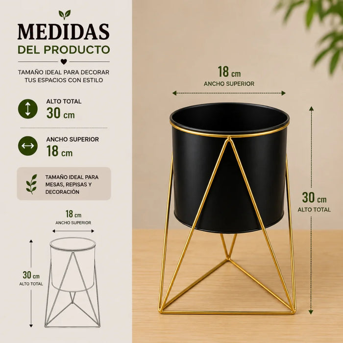 Porta Macetero Pedestal Maceta Plantas Decoracion Pequeño