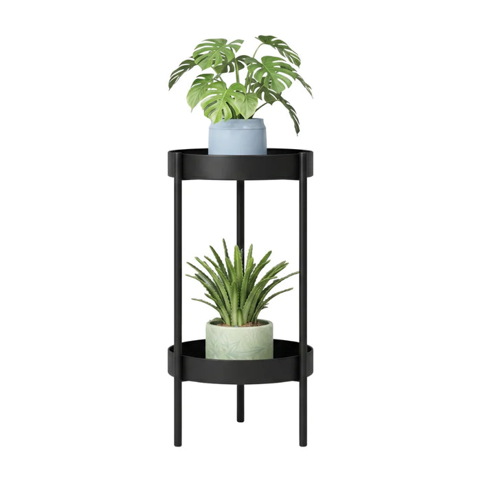 Porta Macetero Pedestal Para Plantas 2 Niveles Estante S