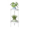 Porta Macetero Pedestal Para Plantas 2 Niveles Estante S