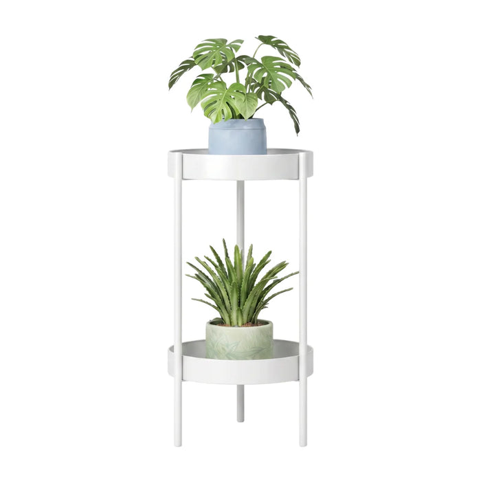 Porta Macetero Pedestal Para Plantas 2 Niveles Estante S