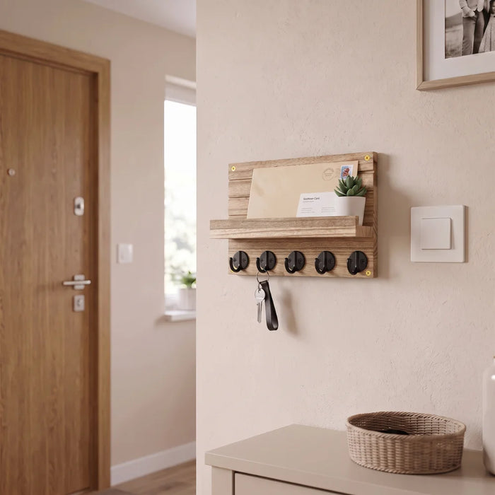 Portallaves De Madera Organizador Decorativo Para Llaves