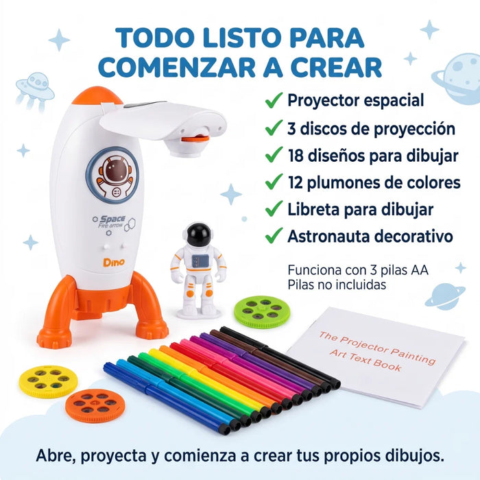 Proyector De Dibujo Infantil Para Pintar Con Discos Y Accesorios