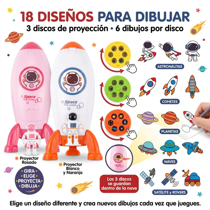 Proyector De Dibujo Infantil Para Pintar Con Discos Y Accesorios
