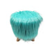 Puff Redondo Con Pelo Sintetico Para Niños Colores - Fliperex