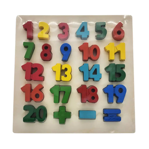Puzzle Juego De Madera Numeros Juguete Educativo - Fliperex