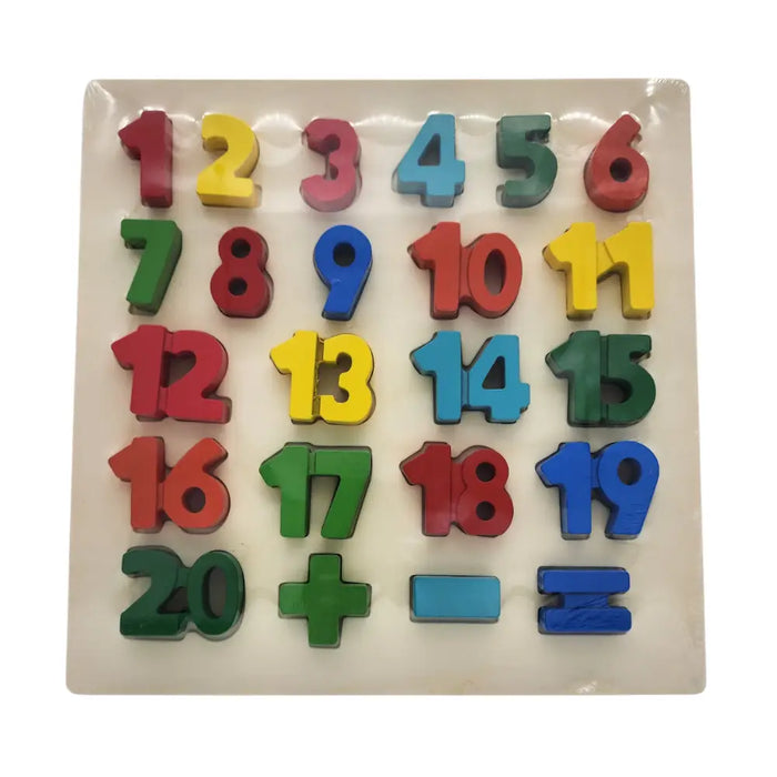 Puzzle Juego De Madera Numeros Juguete Educativo - Fliperex