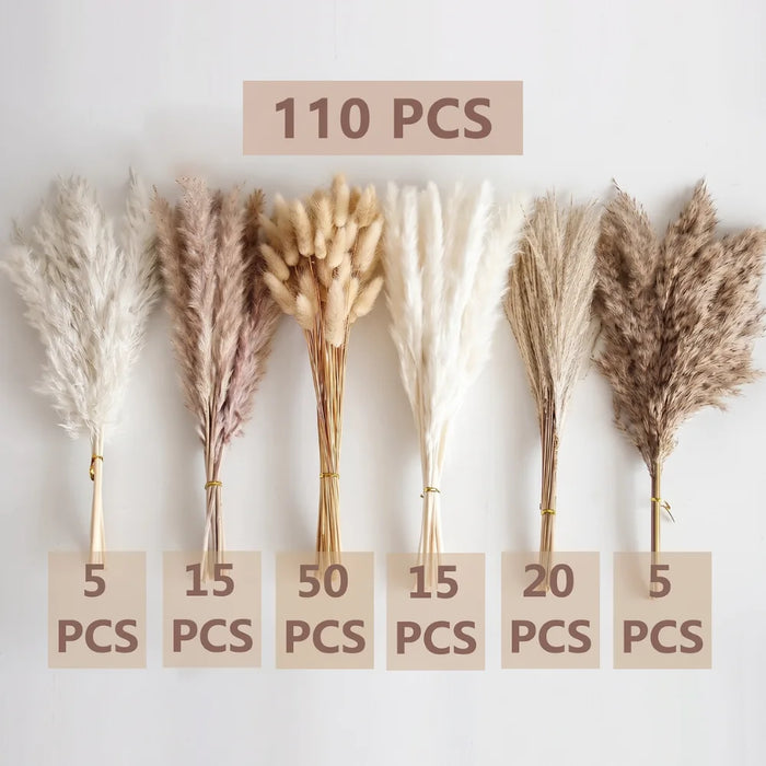 Ramo De Flores Secas Pampas Grass Y Cola De Zorro Boho