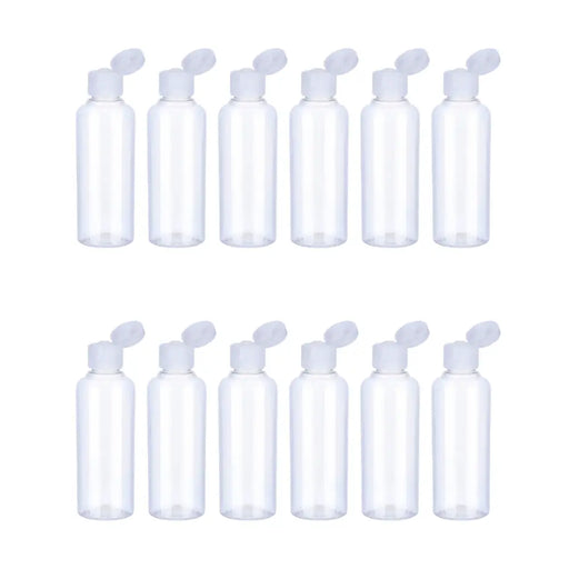 Set 12 Botella De Viaje Dispensadora 100 Ml Transparente - Fliperex