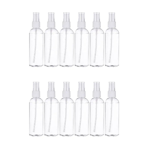 Set 12 Botella De Viaje Pulverizador 100 Ml Transparente - Fliperex