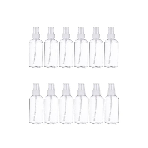 Set 12 Botella De Viaje Pulverizador 50 Ml Transparente - Fliperex