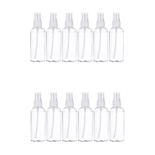 Set 12 Botella De Viaje Pulverizador 75 Ml Transparente - Fliperex