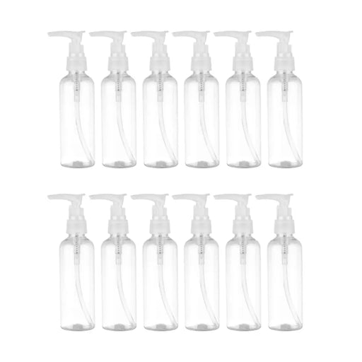 Set 12 Botella Dispensadora 100 Ml Transparente Multiuso - Fliperex
