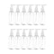 Set 12 Botella Dispensadora 75 Ml Transparente Multiuso