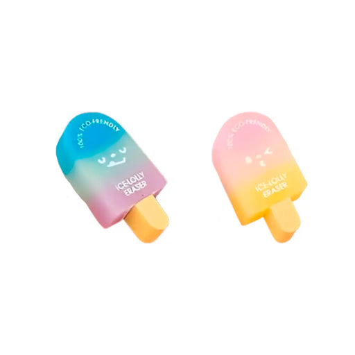 Set 2 Gomas De Borrar Paleta De Helado Kawaii Cute - Fliperex