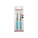 Set 2 Limas De Uñas Metálica Manicura Mango De Color - Fliperex