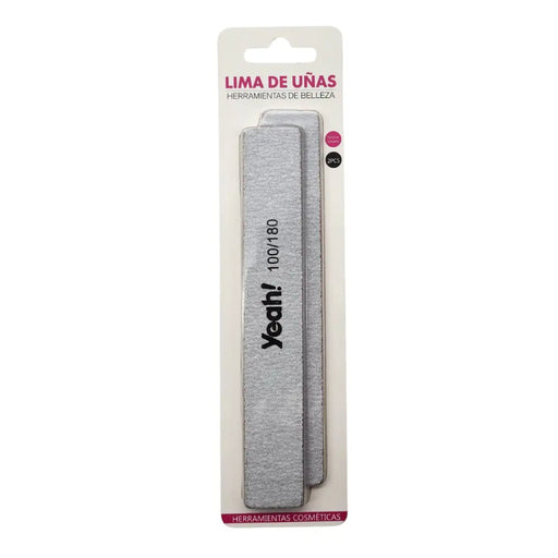 Set 2 Limas De Uñas Profesional 100/180 Forma Rectangular - Fliperex