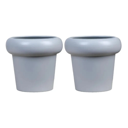 Set 2 Macetero Maceta Estilo Escandinavo Moderno Gris - Fliperex