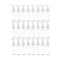 Set 24 Botella Dispensadora 100 Ml Transparente Multiuso
