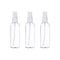 Set 3 Botella De Viaje Pulverizador 100 Ml Transparente