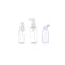 Set 3 Botella De Viaje Variedad 50 Ml Transparente
