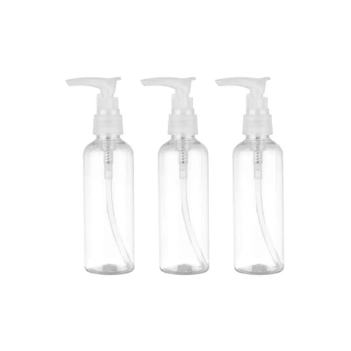 Set 3 Botella Dispensadora 100 Ml Transparente Multiuso - Fliperex