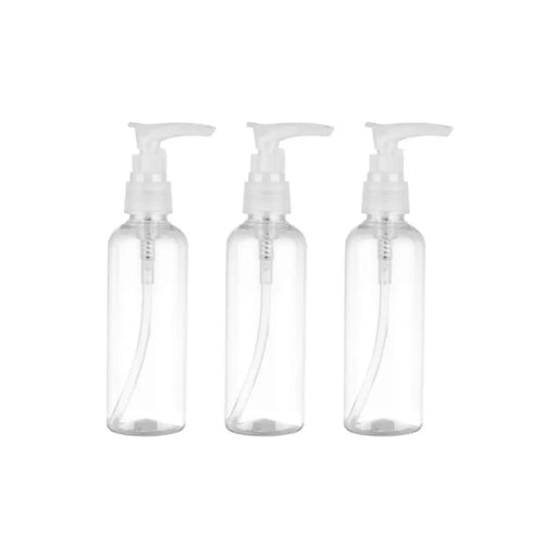 Set 3 Botella Dispensadora 75 Ml Transparente Multiuso - Fliperex