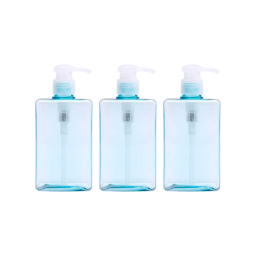 Set 3 Botellas Cuadrada Dispensadora Con Seguro 150 Ml - Fliperex