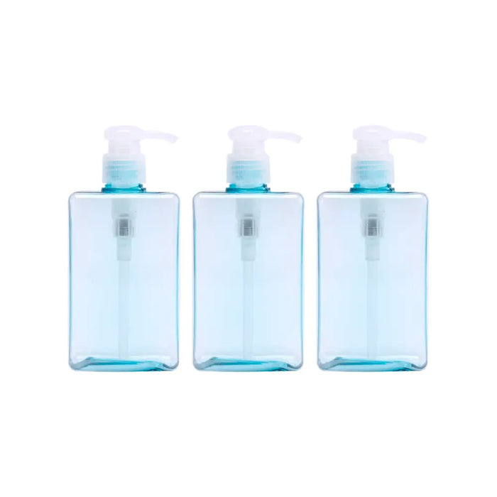 Set 3 Botellas Cuadrada Dispensadora Con Seguro 150 Ml - Fliperex