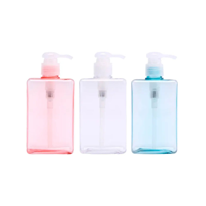 Set 3 Botellas Cuadrada Dispensadora Con Seguro 150 Ml - Fliperex
