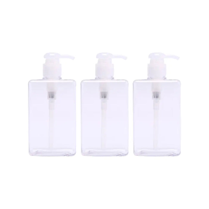 Set 3 Botellas Cuadrada Dispensadora Con Seguro 150 Ml - Fliperex