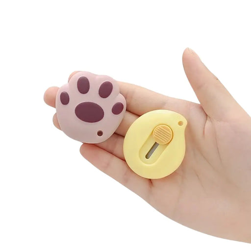 Set 3 Corta Carton Cutter Patita De Gato Kawaii Cute - Fliperex