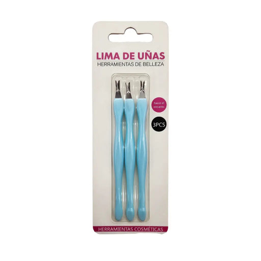 Set 3 Corta Cutículas Para Manicura Mango De Color - Fliperex