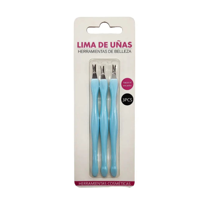 Set 3 Corta Cutículas Para Manicura Mango De Color - Fliperex