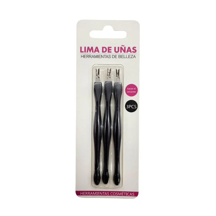 Set 3 Corta Cutículas Para Manicura Mango De Color - Fliperex