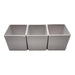 Set 3 Macetero Maceta De Plastico Cuadrado Pequeño 6 X 6 Cm - Fliperex