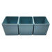 Set 3 Macetero Maceta De Plastico Cuadrado Pequeño 6 X 6 Cm - Fliperex