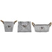 Set 3 Maceteros Floreros Metalicos Frances Le Jardin Aux - Fliperex