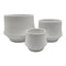 Set 3 Maceteros Maceta De Ceramica Elegante Blanco Liso