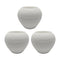 Set 3 Maceteros Plastico Redondo Ovalado Moderno Textura S