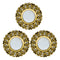 Set 3 Marcos De Espejos Estilo Arabe Decorativo Dorado Deco